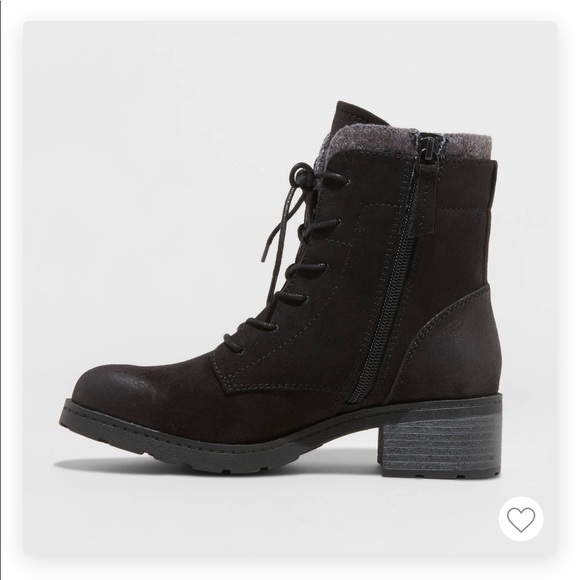 Micro suede boots- black - Picture 2 of 6